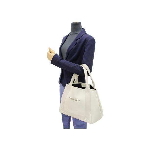 バレンシアガ BALENCIAGA トートバッグ ネイビーカバスS ポーチ付き ハンドバッグ 339933 ベージュ BALENCIAGA（バレンシアガ） バッグ ネイビーカバス NAVY CABAS S