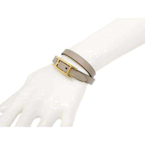 エルメス ブレスレット ビーアピ ドゥブル トゥール リバーシブル グリアスファルト×ボルドー×ゴールド金具 ヴォースイフト エルメス ビーアピ ドゥブル トゥール グリアスファルト×ボルドー×ゴールド金具 ブレスレット リバーシブル ヴォースイフト