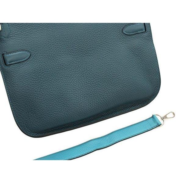 エルメス HERMES ジプシエール28 □N刻 ブルードマルト/シルバー金具 トリヨン レディース ショルダーバッグ エルメス HERMES ジプシエール28 □N刻 ブルードマルト/シルバー金具