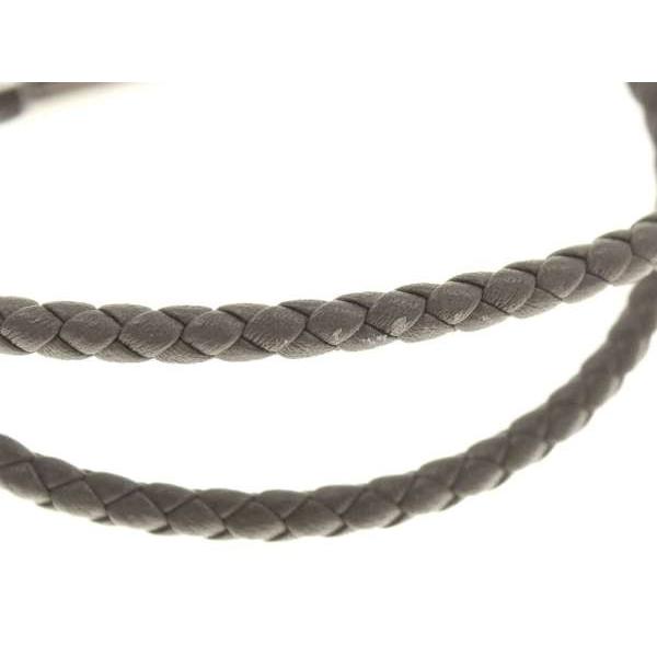 HERMES（エルメス） ブレスレット トゥルニ トレッセ グレー×シルバー