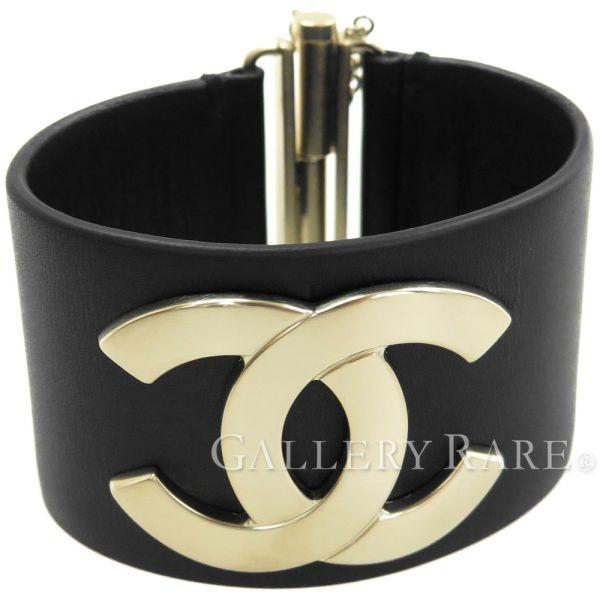 CHANEL（シャネル） バングル ココマーク メタル カーフスキン