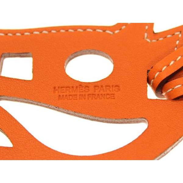 HERMES（エルメス） チャーム パドック シュバル オレンジ ヴォー 