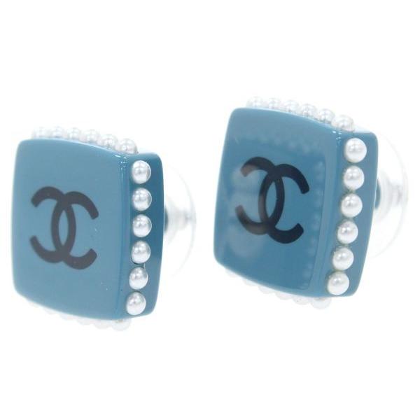 CHANEL（シャネル） ピアス スクエア ココマーク フェイクパール 15P