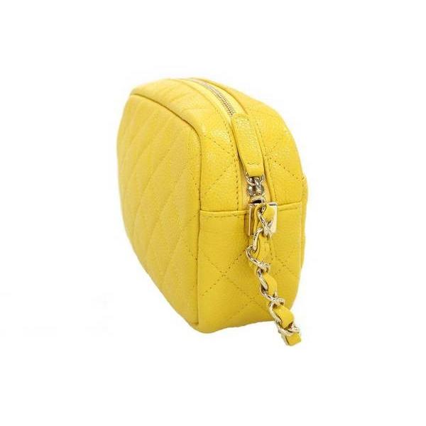 シャネル　キャビアスキン　ショルダーバッグ CHANEL（シャネル） チェーンショルダーバッグ カメラケース