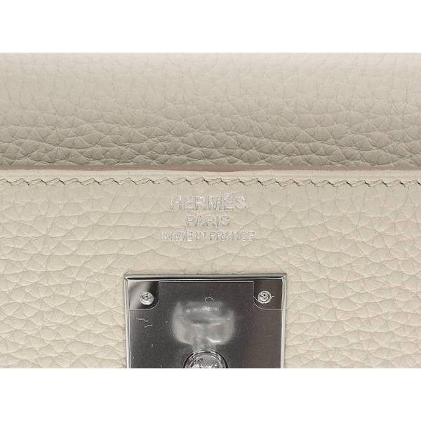 HERMES（エルメス） ハンドバッグ ケリー28 cm 内縫い ベトン×シルバー 