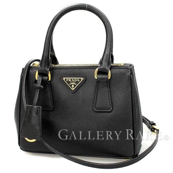 PRADA ハンドバッグ サフィアーノラックス レザー ブラック PRADA（プラダ） ハンドバッグ サフィアーノ SAFFIANO LUX 1BH907