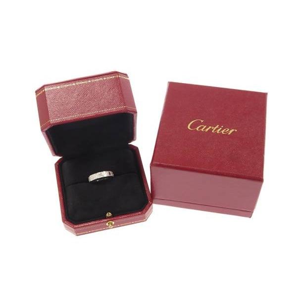 カルティエ リング ラブリング パヴェダイヤ ダイヤモンド 0.31ct K18WGホワイトゴールド リングサイズ57 B4083400 Cartier 指輪 ジュエリー ウェディングバンド｜gallery-rare｜07