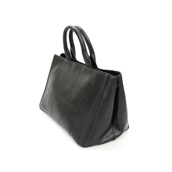 PRADA（プラダ） トートバッグ カナパ CANAPA ブラック ソフトカーフ