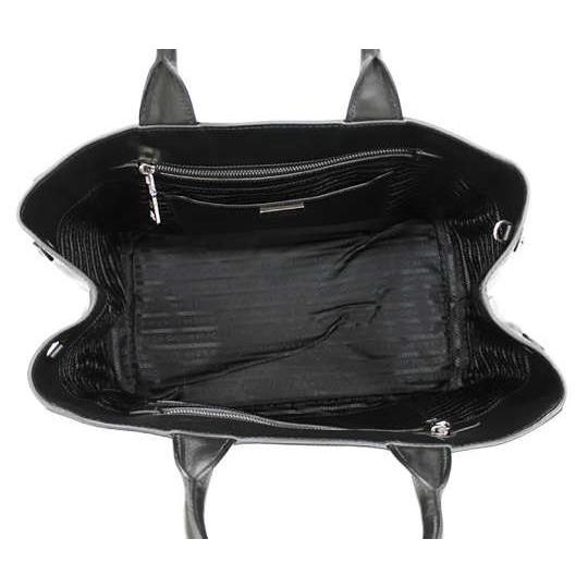 PRADA（プラダ） トートバッグ カナパ CANAPA ブラック ソフトカーフ