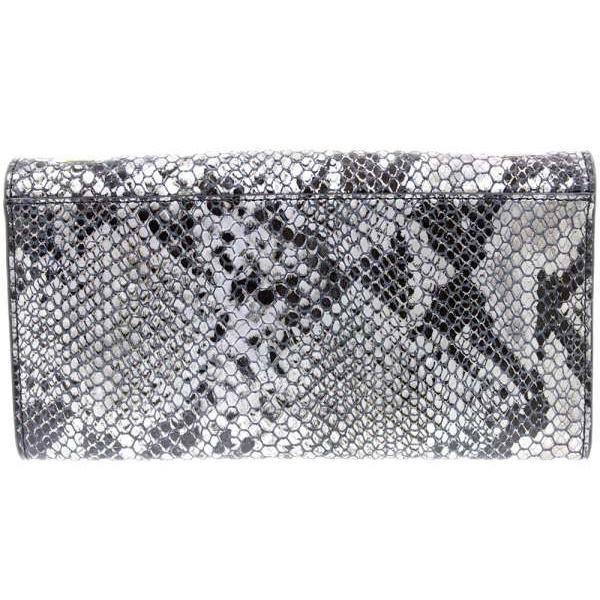 フルラ チェーンウォレット グレー パイソン柄 857056 FURLA 財布 