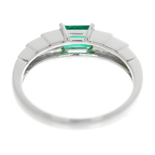 エメラルド ダイヤモンド リング 0.59ct 0.14ct Pt900プラチナ リング  