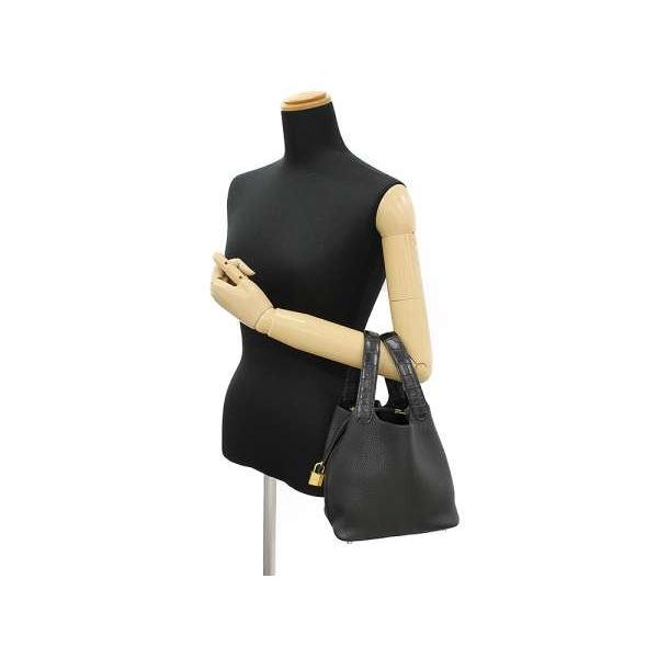 HERMES（エルメス） ピコタンロックタッチPM ブラック×ゴールド金具