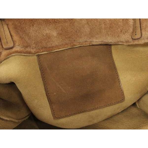 PRADA（プラダ） トートバッグ シアリング 1BG130 PRADA キャラメル