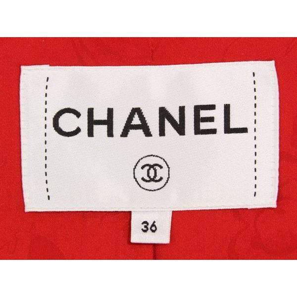 シャネル コート ツイード ロングコート ココマーク ウール 長袖 レディースサイズ36 17A P56938 CHANEL 服 ステンカラ―｜gallery-rare｜04