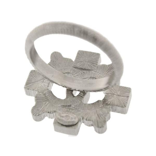 CHANEL（シャネル） リング スクエアライン ココマーク ラインストーン