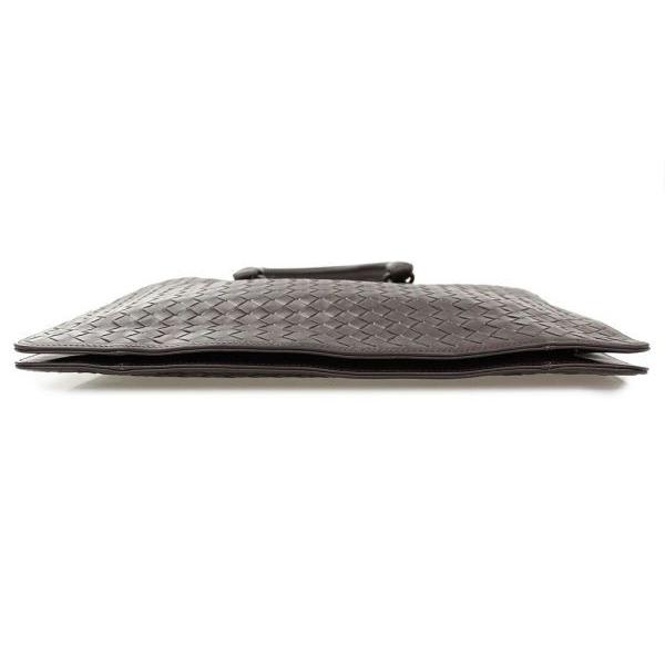 希少 ボッテガヴェネタ ビジネスバッグ イントレチャートレザー グレー 2室 BOTTEGA VENETA（ボッテガ・ヴェネタ） ビジネスバッグ イントレ