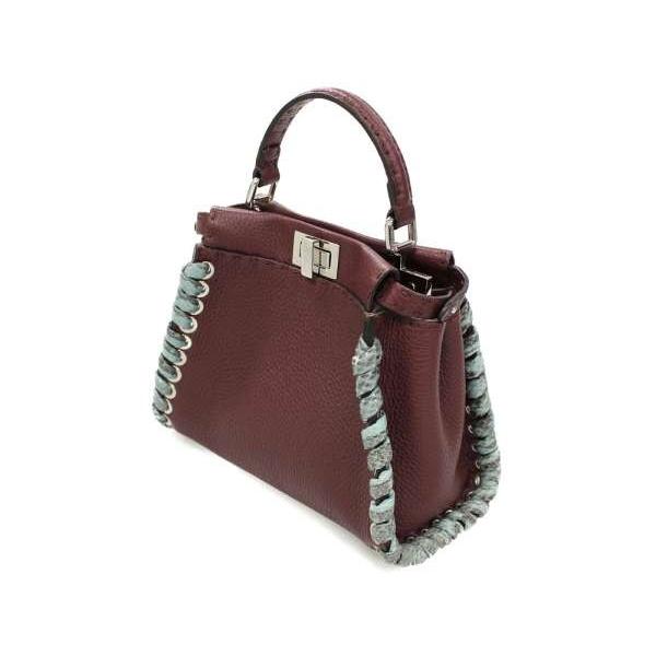 FENDI（フェンディ） ハンドバッグ セレリア パイソン ミニ ピーカブー