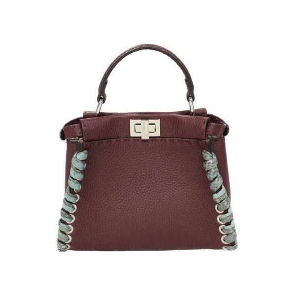 FENDI（フェンディ） ハンドバッグ セレリア パイソン ミニ ピーカブー