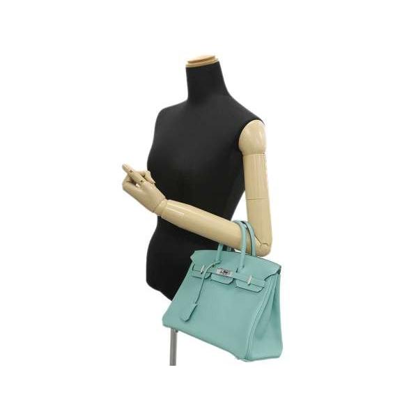 HERMES（エルメス） バーキン25 cm ハンドバッグ ブルーサンシール