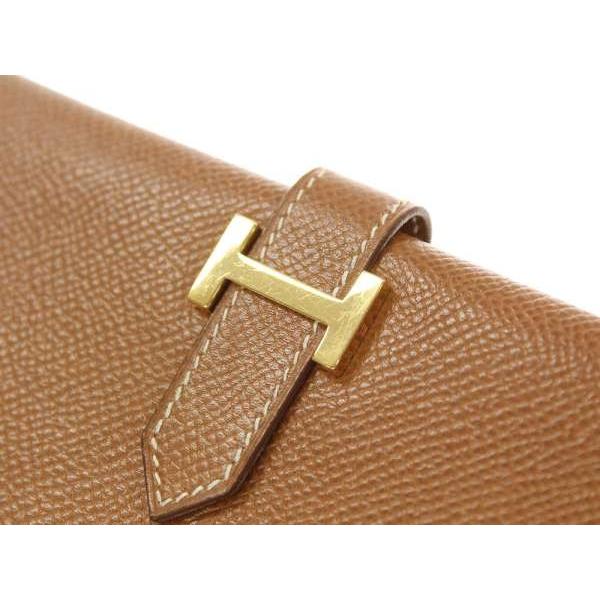 HERMES（エルメス） 長財布 ベアン クラシック マチ無し ゴールド