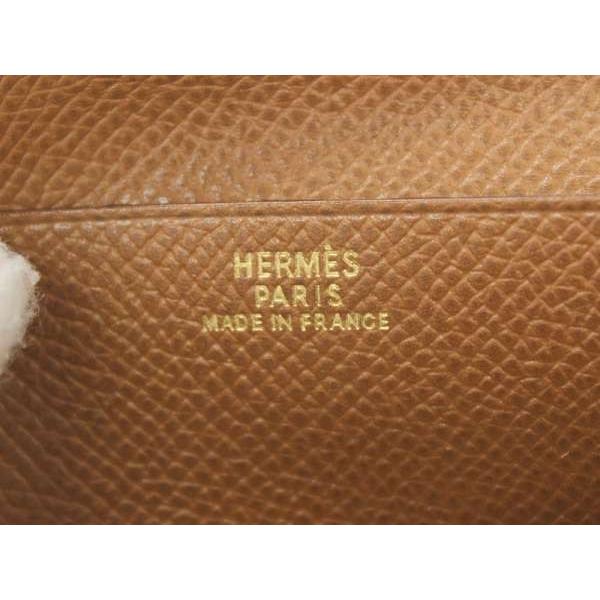 【超美品☆正規品】HERMES 財布/ベアン 長財布 ゴールド金具 HERMES 長財布 □G刻印 ゴールド金具 ベアン レディース エルメス