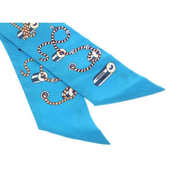 HERMES エルメス スカーフ ツイリー コルダージュ Cordages シルク  