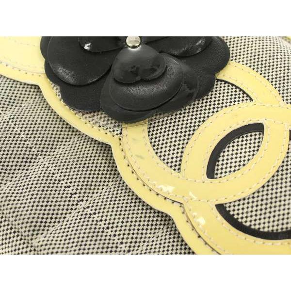 CHANEL カメリア フラワーパターン ポーチ ブラック 【公式通販】