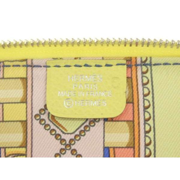 エルメス 手帳カバー アジェンダ シルクイン デイリー 黄色 イエロー