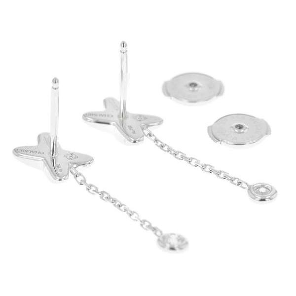 ショーメ ピアス ジュ ドゥ リアン ダイヤモンド K18WGホワイト