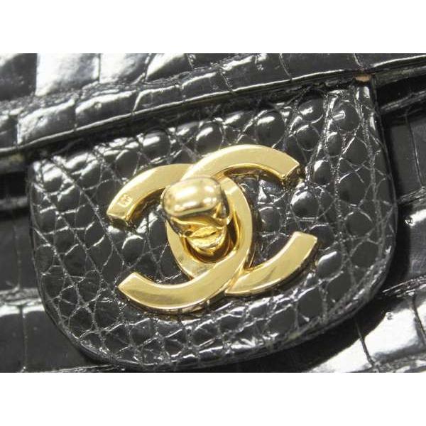 シャネル ショルダーバッグ クロコ ミニマトラッセ CHANEL ココマーク バッグ エキゾチックレザー｜gallery-rare｜07