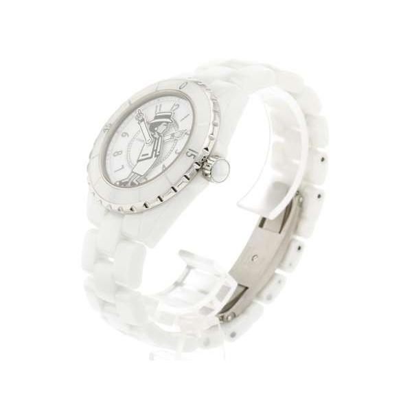 CHANEL シャネル J12 38mm マドモアゼル ホワイトセラミック H5241 腕時計 2017年 555本限定 白文字盤 ...