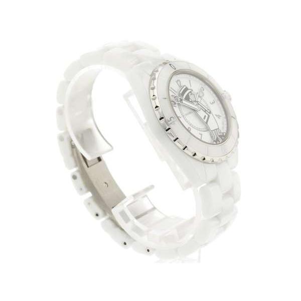 CHANEL シャネル J12 38mm マドモアゼル ホワイトセラミック H5241 腕時計 2017年 555本限定 白文字盤 ...