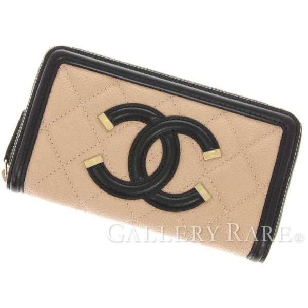 CHANEL（シャネル） 長財布 CCフィリグリー ラウンドファスナー
