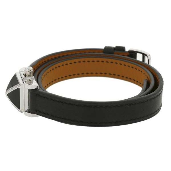 HERMES（エルメス） メドール ドゥブルトゥール ブラック×シルバー金具