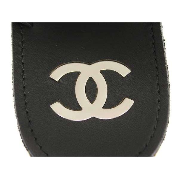 CHANEL シャネル サンダル ココマーク マトラッセ チェーン CHANEL シャネル サンダル ココマーク マトラッセ チェーン