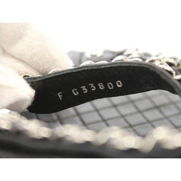 CHANEL シャネル サンダル ココマーク マトラッセ チェーン CHANEL シャネル サンダル ココマーク マトラッセ チェーン
