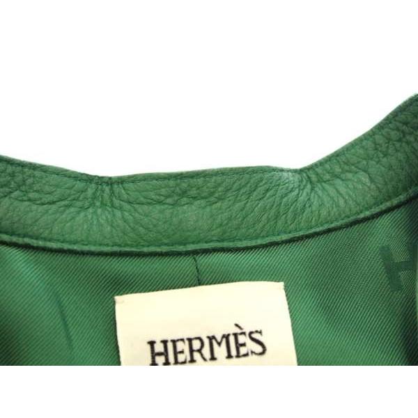 【サマーセール】エルメス ワンピース ディアスキン フルジップ レディースサイズ40 HERMES ジレ 服 other｜gallery-rare｜05