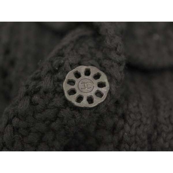 CHANEL（シャネル） ジャケット 長袖 ニット ブラック コットン