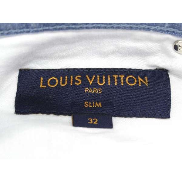 LOUIS VUITTON ルイヴィトン ボトムス 32 ブルー メンズ LOUIS VUITTON（ルイ・ヴィトン） デニムパンツ スリム ライトブルー