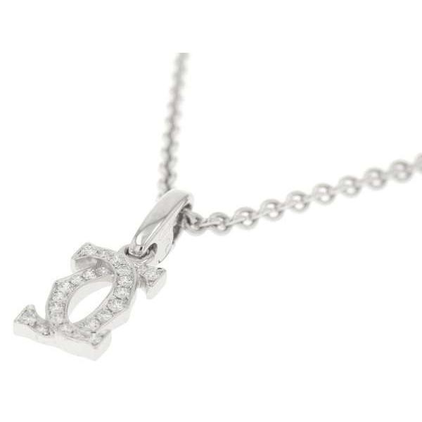Cartier（カルティエ） ネックレス 2C ロゴ チャーム ダイヤモンド