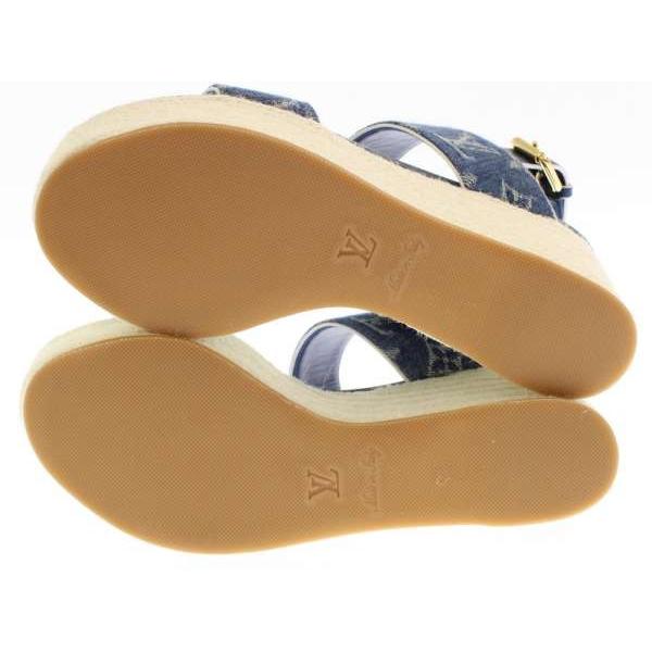 LOUIS VUITTON ルイヴィトン サンダル モノグラム・デニム ハーバー