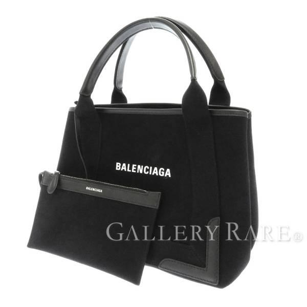 バレンシアガ トートバッグ レザー ネイビーカバス S ポーチ付 339933 BALENCIAGA スモールサイズ バッグ カバ｜gallery-rare