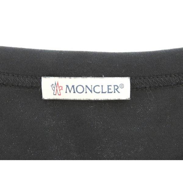 モンクレール Tシャツ 切り替え クルーネック レディースサイズS MONCLER 服 カットソー ブラック｜gallery-rare｜04