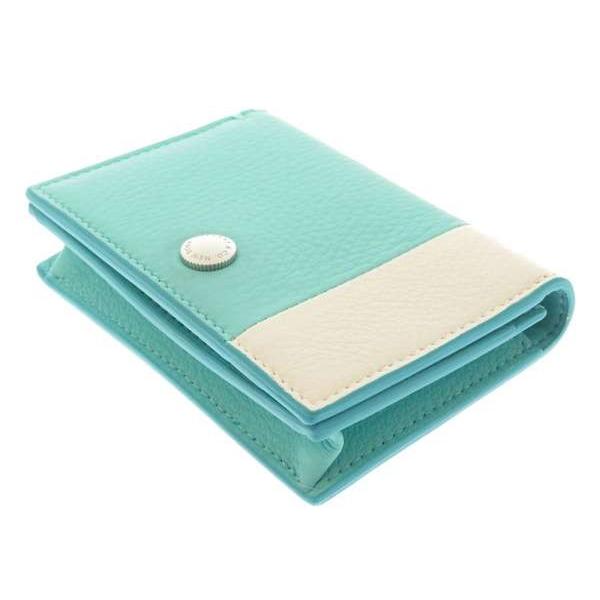 TIFFANY&Co.（ティファニー） カードケース ブルー×ホワイト TIFFANY