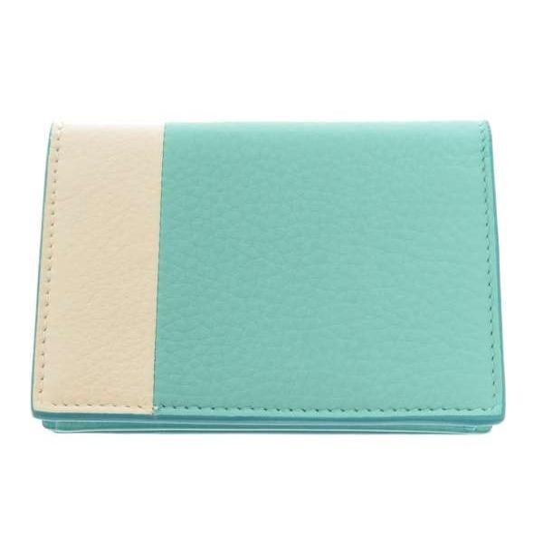 TIFFANY&Co.（ティファニー） カードケース ブルー×ホワイト TIFFANY