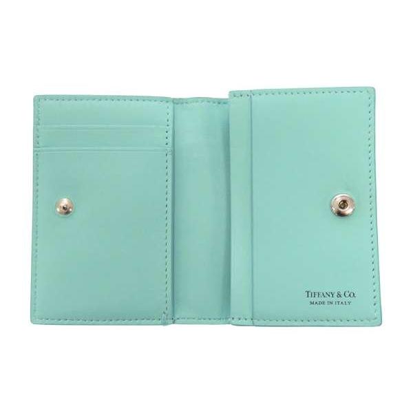 プロフ確認さん用　本日16日15時まで。ティファニー　名刺入れ　カードケース TIFFANY&Co.（ティファニー） カードケース ブルー×ホワイト TIFFANY