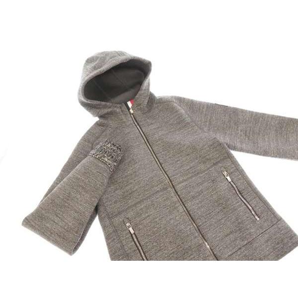 MONCLER モンクレール ガムブルー パーカー トリコロール フード MONCLER モンクレール ガムブルー パーカー トリコロール フード
