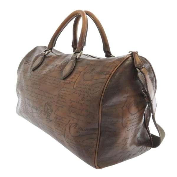 美品 ベルルッティ カリグラフィ ボストンバッグ 2WAY ジュールオフ レザー Berluti（ベルルッティ） ボストンバッグ ジュール オフ カリグラフィ