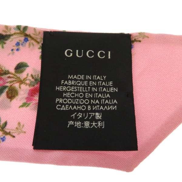 GUCCI グッチ スカーフ フローラ プリント シルク ネックボウ GUCCI グッチ スカーフ フローラ プリント シルク ネックボウ
