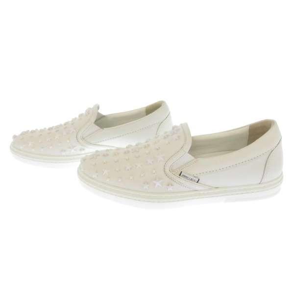 JIMMY CHOO ジミーチュウ スニーカー GROVE スタースタッズ付き レザー  
